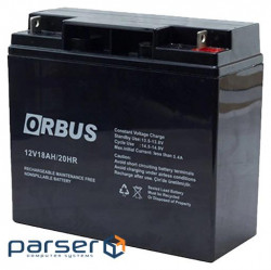 Accumulator battery Orbus OR1218 AGM 12V 18 Ah (OR12118/28751)