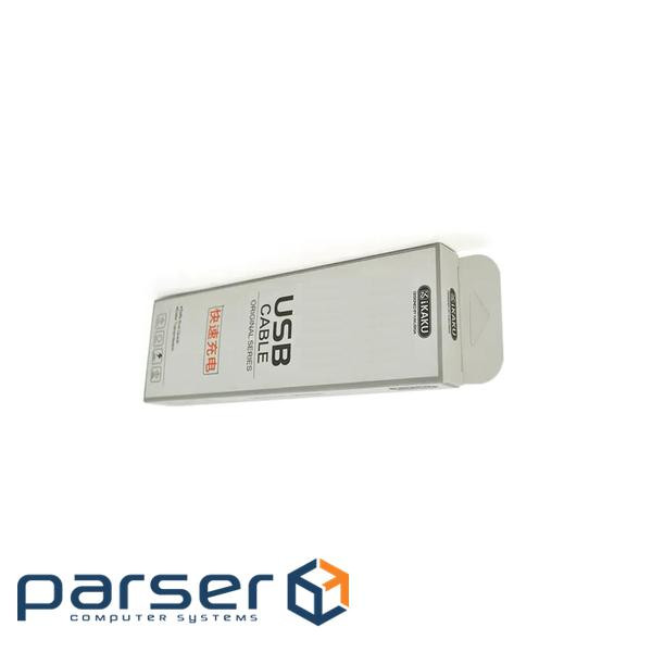 Дата кабель USB-C to Lightning 0.2m KSC-324 JIANCHONG 3.2A White iKAKU (KSC-324-W)