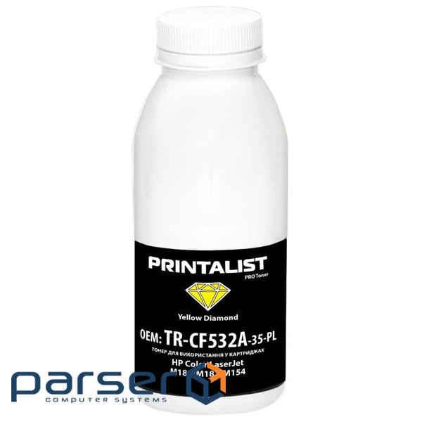 Тонер HP CLJ M180/M181/M154 35г Yellow Printalist (TR-CF532A-35-PL)