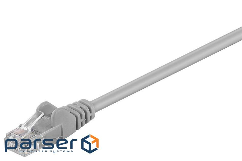 Патч-корд неекранований RJ45 UTP5e 5.0m,patch AWG28 D=4.5mm Gold Protect,сірий (75.06.8377-1) (75.06.8377-1)