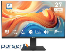 Монітор MSI 27 PRO MP273-E14A D-Sub, HDMI, DP, Audio, IPS, 144Hz, 1ms, sRGB 102%, F (9S6-3PB4CH-250)