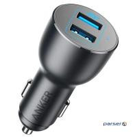 Auto charger ANKER PowerDrive III - 36W 2xUSB (Black ) (A2729H11/A2729G11)