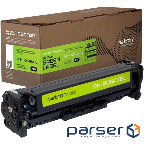 Картридж Patron HP 305A (CE410A) black Green Label (PN-305AKGL)