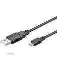 Device cable USB 2.0 A->microB M/ M 3.0m, HQ, black (75.03.4920-10)