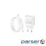 Зарядний пристрій HOCO C109A USB-C PD20W + cable USB-C to Lightning white (6942007656665)