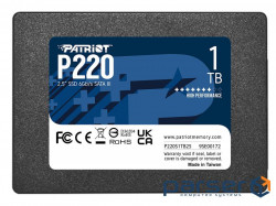SSD PATRIOT P220 1TB 2.5" SATA (P220S1TB25)