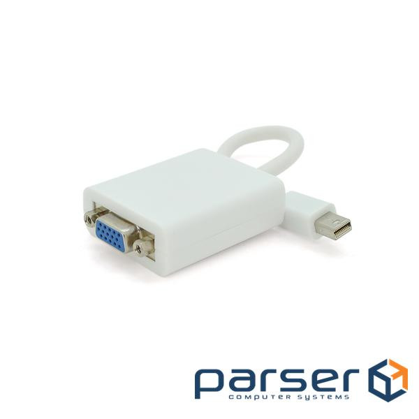 Конвертер mini Display Port (папа) на VGA(папа) 30cm, White, 4K/ 2K, Пакет (8631)