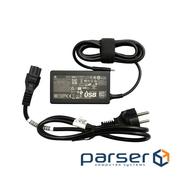 Блок живлення до ноутбуку HP 65W 20V/3.25A, 15V/4.33A, 12V/5A, 9V/3A, 5V/3A, USB (1P3K6AA / A40401)
