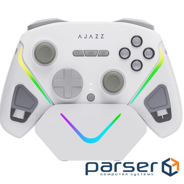 Бездротовий геймпад з док-станцією Ajazz GP100 Set White (GP100S-W)