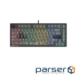 Механічна клавіатура Bloody MS76 (Iron Grey), USB, колір темно-сірий