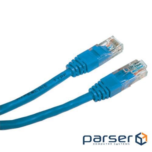 Patch cord Gembird PP12-0.5M/B, UTP, категория. 5E, литий, 50u" штекер с клямкою, 0.5