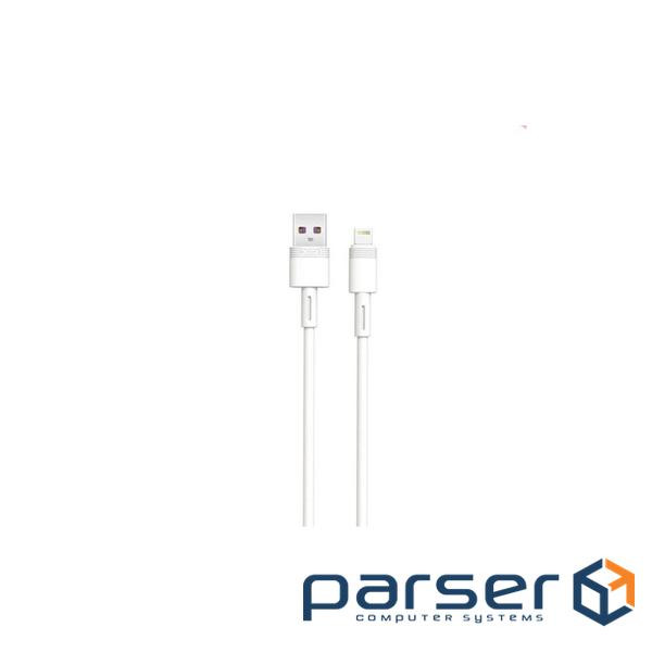 Дата кабель USB 2.0 AM to Lightning 1.0m 5A white XO (XO-NBQ166-L-1-WH)