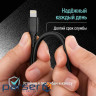 Дата кабель USB 2.0 AM to Lightning 1.0m 3A textured PVC black ColorWay (CW-CBUL094-BK)
