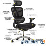 Офісне крісло Mealux S4 Air Fabric Black (HF-S4 F/B)