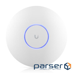 Ubiquiti U7-Pro-Max Ceiling-mounted WiFi 7 AP with 8 spatial streams, 6 GHz support, and a dedicated