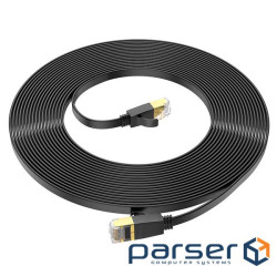 Мережевий кабель HOCO US07 General pure copper flat network cable(L=10M) Black (6931474780713)