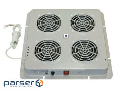 Вентиляторні панель 4 вентилятори ZPAS 230В, 30Вт RAL 9005 (WN-0200-06-01-161)