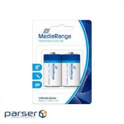 Battery MediaRange Premium Alkaline Micro C|LR14|1.5V, pack 2 (MRBAT108)
