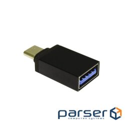 Перехідник Lapara USB Type-C male to USB 3.0 Female (LA-MaleTypeC-FemaleUSB3.0 black)
