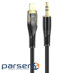 Аудіокабель HOCO UPA25 Transparent Discovery Edition Digital audio conversion cable (6931474791153)