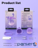 Навушники TWS Acefast T9 grape purple (6974316282563)