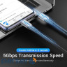 Кабель Vention USB Type-C - USB Type-C (M/M), 0.5 м , Black (TAAHD)