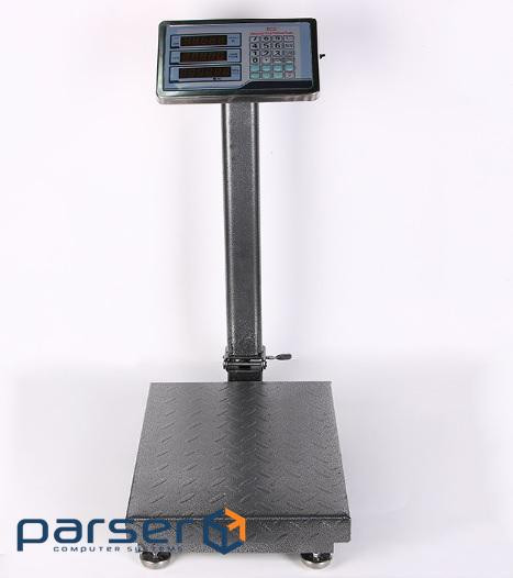 Ваги торговельні електронні TCS-300 (300кг) зі стійкою та лічильником ціни 