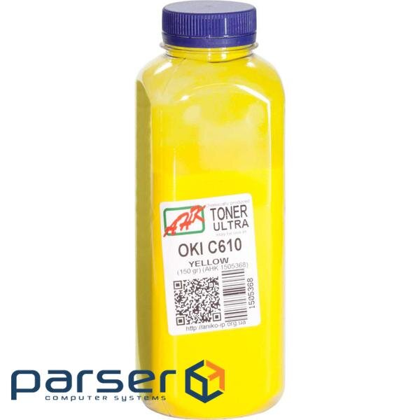 Тонер OKI C610, 150г Yellow ULTRA COLOR AHK (1505368)