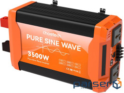 Автомобільний інвертор CHOETECH CJ3500Q-BK-ZX 12V/220V 1600W