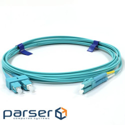 Патчкорд SC/UPC-LC/UPC MM (OM3) 20м Duplex Slim (UPC-20SCLC(MM)D(ON)S)