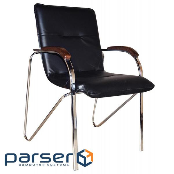 Офісний стілець Прімтекс плюс Samba chrome wood 1.031 CZ-3 Black