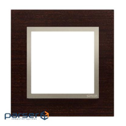 Рамка Premium NATURE 1x, дерево золотое венге (DRN1/85)