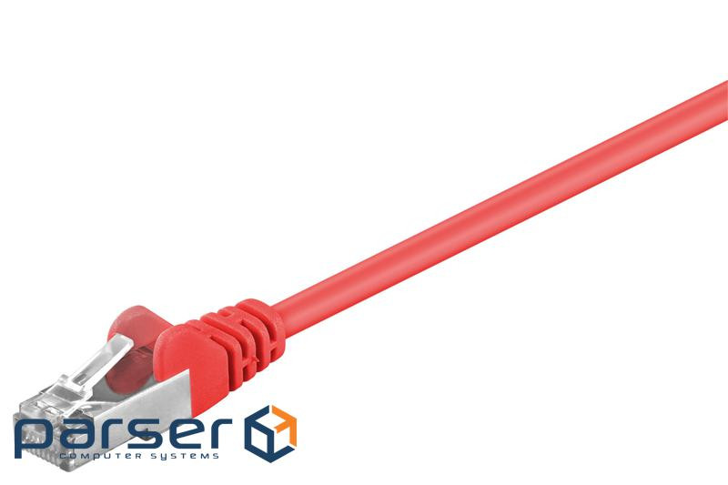 Патч-корд екранований RJ45 SFTP5e 10.0m, patch AWG26 D=5.5mm 2xS Protect, червоний (75.06.8037-10)
