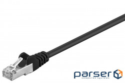 Патч-корд фольгований RJ45 FTP5e 30.0m, patch AWG26 D=5.5mm Gold Protect,чорний (75.06.8661-5)