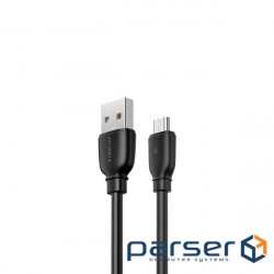 Кабель Remax Suji Pro USB 2.0 to microUSB 2.4A 1M Чорний (RC-138m-b)
