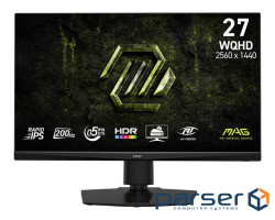 Монітор MSI 27" MAG 272QPF-E20 2xHDMI, DP, Audio, IPS, 2560x1440, 200Hz, 0.5ms (9S6-3CF7CA-001)