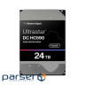 Жорсткий диск для сервера WD HDD Server HC590 24TB (3.5, 24TB, 512MB, 7200RPM, SAT (WUH722624ALE6L4)