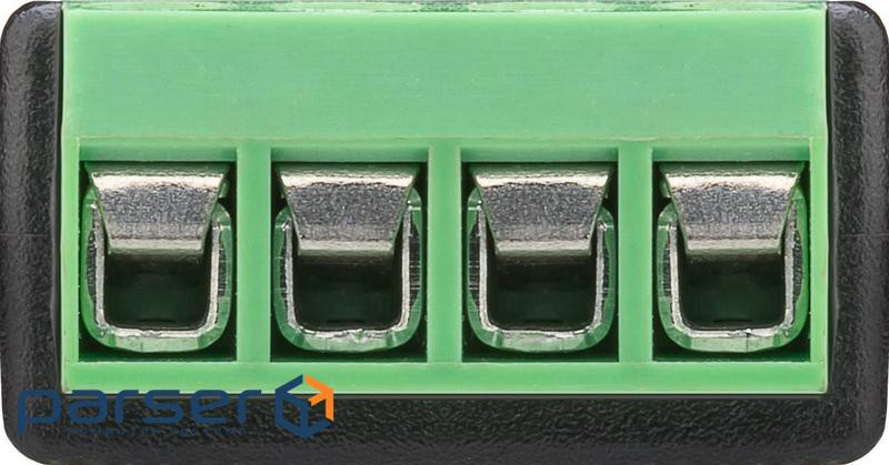 Терміналблок Terminal block-Jack 3.5mm 4pin,/M Pitch=5.0mm Screw Gold,чорний (75.05.9198-20) (75.05.9198-20)