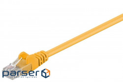 Патч-корд неекранований RJ45 UTP5e 3.0m, patch AWG28 D = 4.5mm Gold Protect, жовтий (75.06.8366-1)