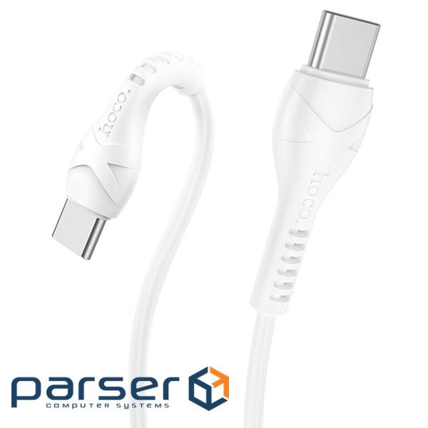 Кабель Hoco X37, Type-C-Type-C, 60W, White, довжина 1м , BOX (Hoco X37TT)