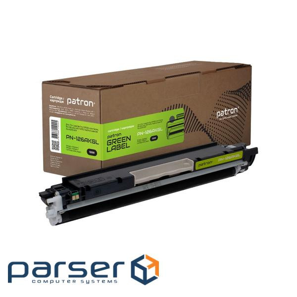 Тонер-картридж Patron HP 126A (CE310A) Green Label, black (PN-126AKGL)