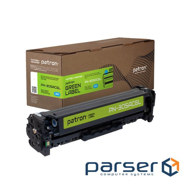 Картридж Patron HP 305A (CE411A) cyan Green Label (PN-305ACGL)