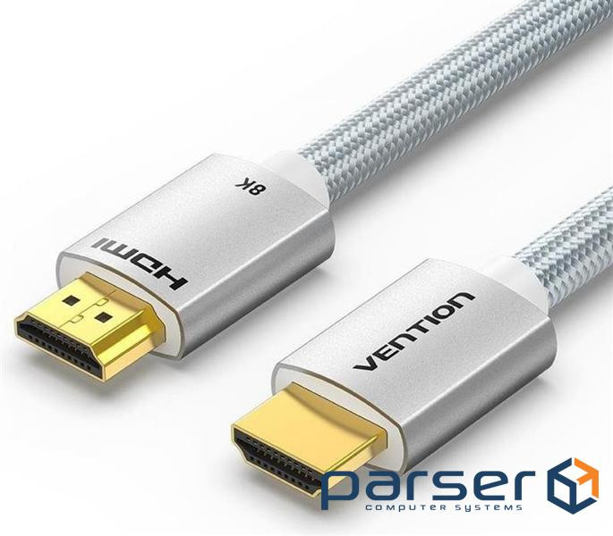 Кабель Vention HDMI - HDMI V 2.1 (M/M), 1 м , Silver (ALCIF)