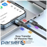 Дата кабель USB-C to USB-C 1.0m 100W blue Essager (EXCTT1-XC03)