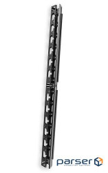 Боковий організатор кабеля з кришкою до шаф MGSE 33U, чорний (UA-MGSESM33B) (UA-MGSESM33B)