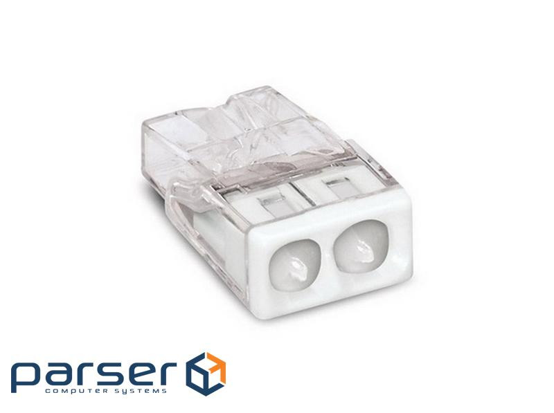 Terminal block 2x1...2.5mm2, for single-conductor copper/aluminum (with gel ), WAGO (2273-242)