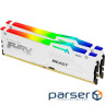 Модуль пам'яті KINGSTON FURY Beast RGB EXPO White DDR5 6000MHz 32GB Kit 2x16GB (KF560C30BWEAK2-32)