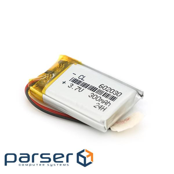 Літій-полімерний акумулятор 6*20*30mm (Li-ion 3.7В 300мА&middot,год) (602030) ) (602030)