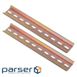 DIN-рейка C45, U-подібна перфорована, товщина 1,0 мм, довжина 40см, 0,124кг (YT-DIN-C45-10-400) (YT-DIN-C45-10-400)