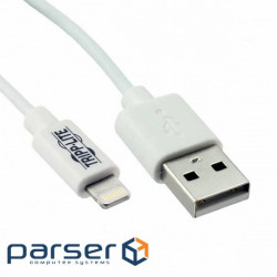 Кабель Tripp Lite USB 2.0 AM - Lightning - White , 3-ft. (1M) (M100-003-WH)